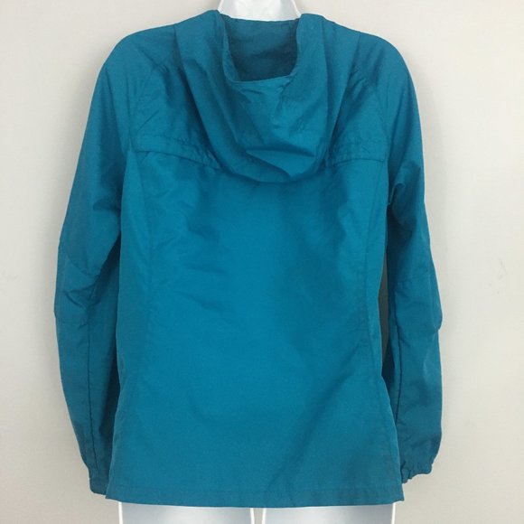 Eddie Bauer Womens S Teal Packable 100% Polyester Full Zip Lightweight Hoodie - Picture 4 of 10